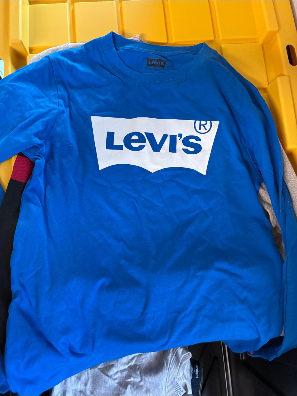 Levi's Bright Blue Graphic Long Sleeve Shirt